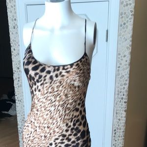 Roberto Cavalli silk animal print dress